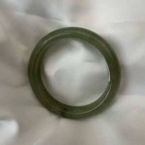 // 54mm Natural Jade Bangle - New/Unworn